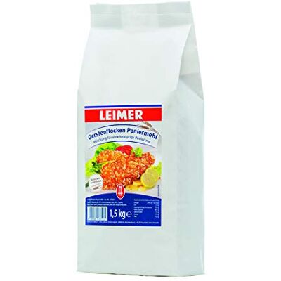 Leimer Gerstenflcoken Paniermehl 1,5kg Verleiht Schnitzel und Nuggets eine besonders knusprige Hülle (1 x 1,5kg) Leimer Gerstenflcoken Paniermehl 1,5kg Verleiht Schnitzel und Nuggets eine besonders knusprige Hülle (1 x 1,5kg)
