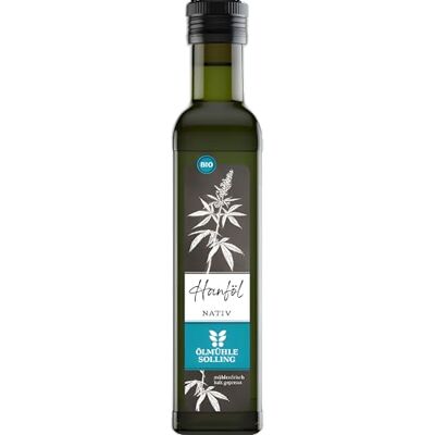 Ölmühle Solling BIO Hanföl nativ Hochwertiges kaltgepresstes Öl aus Bio-Hanfsamen. Hanföl mit mildem, nussigem Geschmack. Ideal auch zur Haut- und Haarpflege Inhalt: 250 ml Ölmühle Solling BIO Hanföl nativ Hochwertiges kaltgepresstes Öl aus Bio-Hanfsamen. Hanföl mit mildem, nussigem Geschmack. Ideal auch zur Haut- und Haarpflege Inhalt: 250 ml