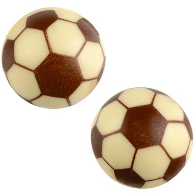 Günthart 40 Stück Fußball Hohlkugel 3D weiße Schokolade passend zur WM und EM Schokoladen Dekoration geeignet für Kuchen, Torten und Cupcakes Günthart 40 Stück Fußball Hohlkugel 3D weiße Schokolade passend zur WM und EM Schokoladen Dekoration geeignet für Kuchen, Torten und Cupcakes