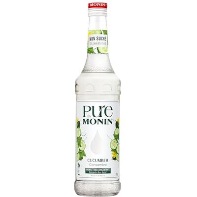 MONIN PURE by Gurke Konzentrat 0,7 l Erfrischender Gurkengeschmack ohne Zuckerzusatz für Cocktails, Spritz Drinks und Limonaden MONIN PURE by Gurke Konzentrat 0,7 l Erfrischender Gurkengeschmack ohne Zuckerzusatz für Cocktails, Spritz Drinks und Limonaden