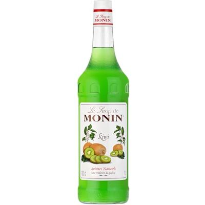 MONIN Sirup Kiwi 1,0 l fruchteigene Süße mit Kiwi-Geschmack für Cocktails, Limonaden, Mocktails und Desserts alkoholfrei MONIN Sirup Kiwi 1,0 l fruchteigene Süße mit Kiwi-Geschmack für Cocktails, Limonaden, Mocktails und Desserts alkoholfrei