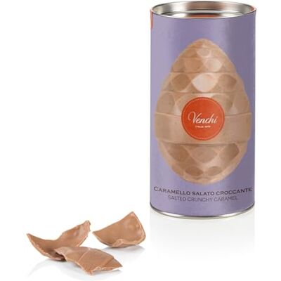 Venchi Schokoladenei, 150 Gr, Karamell und gesalzenes Toffee mit knusprigem Krokant, Glutenfrei, mit Überraschung, -Osterkollektion, Geschenkidee Venchi Schokoladenei, 150 Gr, Karamell und gesalzenes Toffee mit knusprigem Krokant, Glutenfrei, mit Überraschung, -Osterkollektion, Geschenkidee