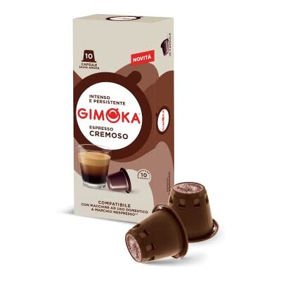 Gimoka Kaffeekapseln Espresso Cremoso, Intensität 10/13-100 Kapsel Kompatibel mit Nespresso* Haushalts-Espressomaschinen 100 Stück (10 x 10 Getränke) Hergestellt in Italien Gimoka Kaffeekapseln Espresso Cremoso, Intensität 10/13-100 Kapsel Kompatibel mit Nespresso* Haushalts-Espressomaschinen 100 Stück (10 x 10 Getränke) Hergestellt in Italien