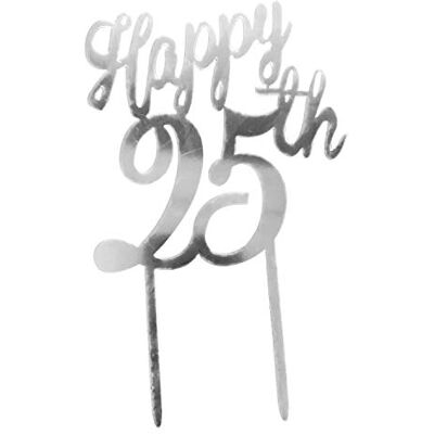 dekora Cake Topper Tortendeko Torten Deko Silberhochzeit 25 Jahre, 354107 dekora Cake Topper Tortendeko Torten Deko Silberhochzeit 25 Jahre, 354107