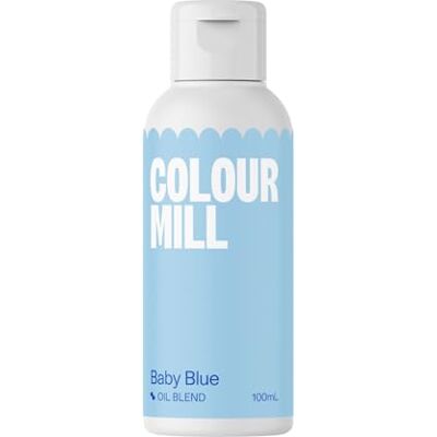 Colour Mill Oil Blend Lebensmittelfarbe Ölbasis, Farbe Baby Blue, 100 ml Hochkonzentriert, Leuchtende Farben, Geeignet für Buttercreme, Schokolade, Kuchenteig, Ganache und Zuckermassen Colour Mill Oil Blend Lebensmittelfarbe Ölbasis, Farbe Baby Blue, 100 ml Hochkonzentriert, Leuchtende Farben, Geeignet für Buttercreme, Schokolade, Kuchenteig, Ganache und Zuckermassen