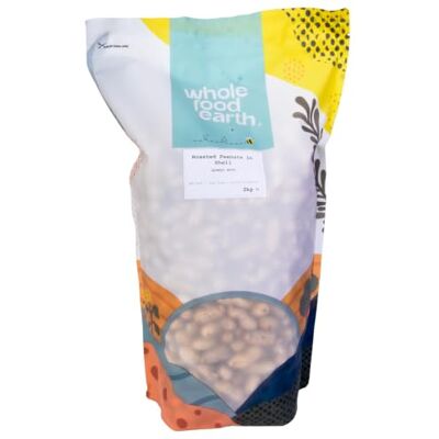 Wholefood Earth Erdnüsse in Schale geröstet – GMO-frei, vegan, 2kg Premium-Qualität Wholefood Earth Erdnüsse in Schale geröstet – GMO-frei, vegan, 2kg Premium-Qualität