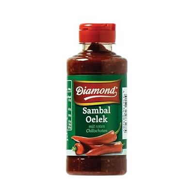 Diamond Sambal Oelek, Feurig scharfe Paste aus roten Chilischote, zum Verfeinern von Wok-Gerichten, Reispfannen & Bratnudeln 6 x 200 g Diamond Sambal Oelek, Feurig scharfe Paste aus roten Chilischote, zum Verfeinern von Wok-Gerichten, Reispfannen & Bratnudeln 6 x 200 g