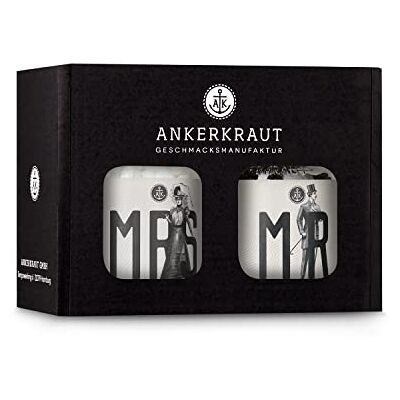 Ankerkraut Hochzeits-Box, Salz & Pfeffer als Geschenk, im Korkenglas (Mr. & Mrs.) Ankerkraut Hochzeits-Box, Salz & Pfeffer als Geschenk, im Korkenglas (Mr. & Mrs.)