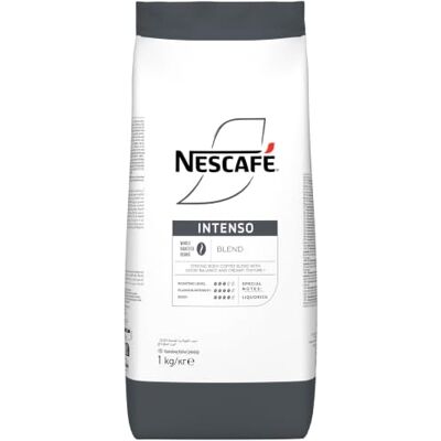 NESTLE PROFESSIONAL NESCAFÉ Intenso Ganze Bohne Arabica-Robusta Röstkaffee, vollmundig, 1kg Vollmundiger Genuss mit kräftigem Aroma und feiner Lakritze-Note, ideal für Vollautomat, Siebträger oder French Press NESTLE PROFESSIONAL NESCAFÉ Intenso Ganze Bohne Arabica-Robusta Röstkaffee, vollmundig, 1kg Vollmundiger Genuss mit kräftigem Aroma und feiner Lakritze-Note, ideal für Vollautomat, Siebträger oder French Press