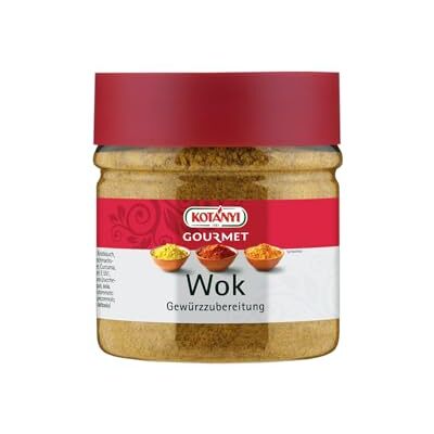 Kotanyi Gourmet Wok Gewürzzubereitung speziell für Wok-Gerichte, feinste Gewürze und Gemüse, ca. 315g 400 ml Kotanyi Gourmet Wok Gewürzzubereitung speziell für Wok-Gerichte, feinste Gewürze und Gemüse, ca. 315g 400 ml