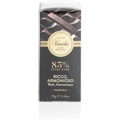 Venchi Set mit 6 Tafeln Extrabitterschokolade 85%, 420 g Glutenfrei Vegan Geschenkidee Venchi Set mit 6 Tafeln Extrabitterschokolade 85%, 420 g Glutenfrei Vegan Geschenkidee
