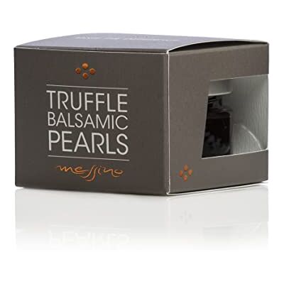 messino Papadeas Truffle Balsamico-Perlen, 50 ml Gealterte Balsamico-Kugeln mit natürlichem Trüffelaroma. Gourmet-Beilage für Salate, Fleisch, Nudeln, Risotto & Käsebretter. messino Papadeas Truffle Balsamico-Perlen, 50 ml Gealterte Balsamico-Kugeln mit natürlichem Trüffelaroma. Gourmet-Beilage für Salate, Fleisch, Nudeln, Risotto & Käsebretter.