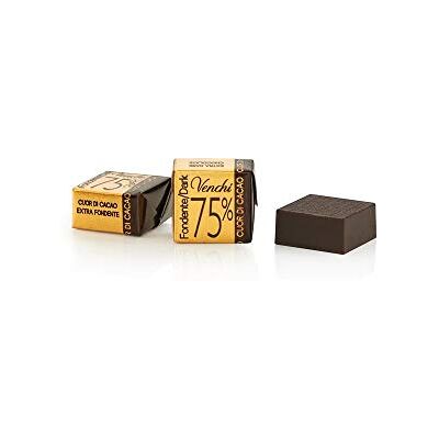 Venchi Cubotto aus reiner Zartbitterschokolade 75% in Großpackung, 1 kg – vegan, glutenfrei Venchi Cubotto aus reiner Zartbitterschokolade 75% in Großpackung, 1 kg – vegan, glutenfrei