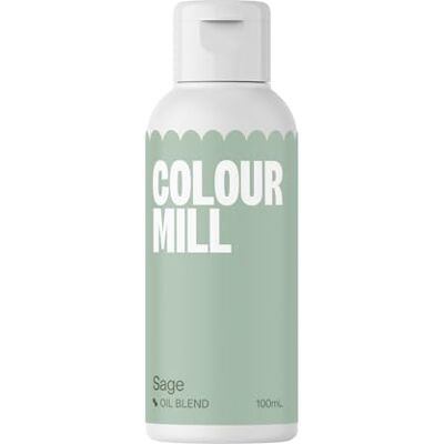 Colour Mill Oil Blend Lebensmittelfarbe Ölbasis, Sage, 100 ml Hochkonzentriert, Leuchtende Farben, Geeignet für Buttercreme, Schokolade, Kuchenteig, Ganache und Zuckermassen Colour Mill Oil Blend Lebensmittelfarbe Ölbasis, Sage, 100 ml Hochkonzentriert, Leuchtende Farben, Geeignet für Buttercreme, Schokolade, Kuchenteig, Ganache und Zuckermassen