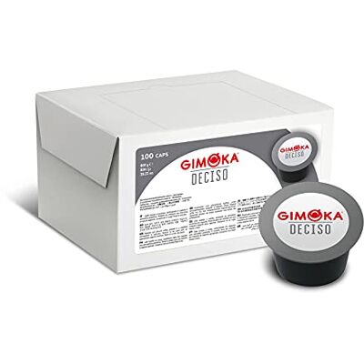 Gimoka Kaffeekapseln Deciso, Intensität 13, 100 Kapseln Kompatibel mit Kaffeemaschinen der Marke Lavazza®* Blue®*, Hergestellt in Italien Gimoka Kaffeekapseln Deciso, Intensität 13, 100 Kapseln Kompatibel mit Kaffeemaschinen der Marke Lavazza®* Blue®*, Hergestellt in Italien