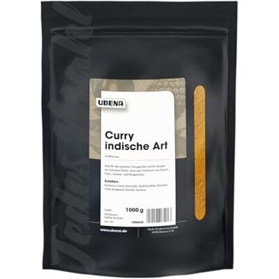 Ubena Foodservice Gewürze Gewürze Curry indische Art, Im wiederverschließbaren Vorratsbeutel, 1 kg im Beutel Ubena Foodservice Gewürze Gewürze Curry indische Art, Im wiederverschließbaren Vorratsbeutel, 1 kg im Beutel