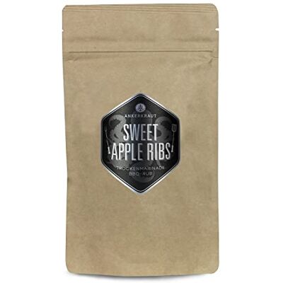 Ankerkraut Sweet Apple Ribs, fruchtige BBQ-Rub Gewürzmischung zum Grillen von Spare-Ribs und Schwein, 750g im aromadichten XXL-Beutel Ankerkraut Sweet Apple Ribs, fruchtige BBQ-Rub Gewürzmischung zum Grillen von Spare-Ribs und Schwein, 750g im aromadichten XXL-Beutel