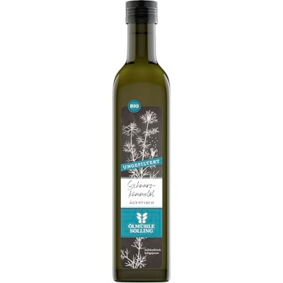 Ölmühle Solling Schwarzkümmelöl UNGEFILTERT kaltgepresst – 500ml BIO Ölmühle Solling Schwarzkümmelöl UNGEFILTERT kaltgepresst – 500ml BIO