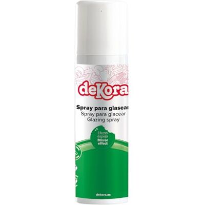 dekora – Glanzspray mit Spiegeleffekt für Mousse & halbgefrorene Desserts, sauberes Finish ohne Tropfen, süß-milder Geschmack, 280 g dekora – Glanzspray mit Spiegeleffekt für Mousse & halbgefrorene Desserts, sauberes Finish ohne Tropfen, süß-milder Geschmack, 280 g