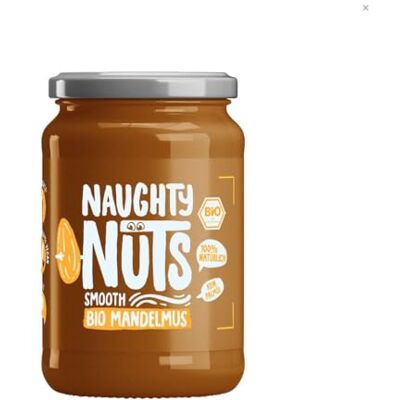 Naughty Nuts Bio Mandelmus SMOOTH, 100% vegan, 500g ohne Palmöl & Zuckerzusatz, natürliches Nussmus, ideal als Topping oder für Rezepte, aus Bio Mandeln & mit einer Prise Meersalz verfeinert Naughty Nuts Bio Mandelmus SMOOTH, 100% vegan, 500g ohne Palmöl & Zuckerzusatz, natürliches Nussmus, ideal als Topping oder für Rezepte, aus Bio Mandeln & mit einer Prise Meersalz verfeinert