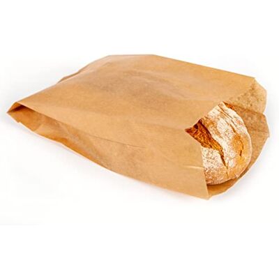 Pakomat Brottüten Papier 100 Stück, Bäckertüten für Brot 18x6x33 cm, Braun Große Brottüten aus Papier für Brot, Brötchen und Backwaren – ideal für Bäckerei, Konditorei und Café Pakomat Brottüten Papier 100 Stück, Bäckertüten für Brot 18x6x33 cm, Braun Große Brottüten aus Papier für Brot, Brötchen und Backwaren – ideal für Bäckerei, Konditorei und Café