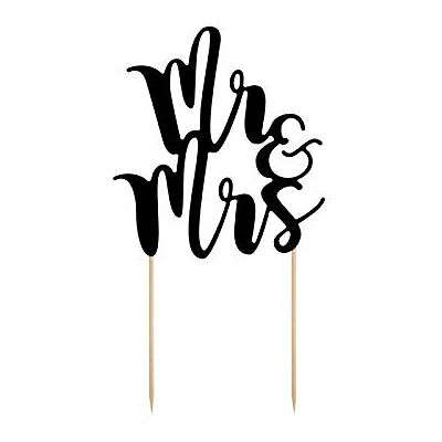 Schnooridoo Cake Topper Kuchen Dekorieren Torten Deko Hochzeit Geburtstag (Mr. & Mrs. schwarz) Schnooridoo Cake Topper Kuchen Dekorieren Torten Deko Hochzeit Geburtstag (Mr. & Mrs. schwarz)