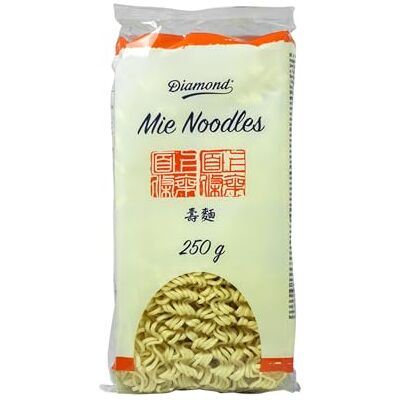 Diamond Mie Nudeln, Weizennudeln ohne Ei, schnell und einfach zubereitet, vegetarisch 8 x 250 g Diamond Mie Nudeln, Weizennudeln ohne Ei, schnell und einfach zubereitet, vegetarisch 8 x 250 g