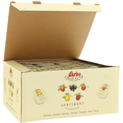 Darbo D'Arbo Fruchtaufstrich 100 Portionen Mix Sortiment, 1er Pack (1 x 2.5 kg) Darbo D'Arbo Fruchtaufstrich 100 Portionen Mix Sortiment, 1er Pack (1 x 2.5 kg)