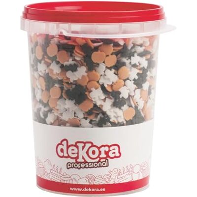 dekora Halloween Streusel 1kg – Zucker tion für Torten, Muffins & Kekse Essbare tortendeko Sprinkles mit Kürbis, Geistern & Fledermäusen für Halloween Party & Kinder Glutenfrei dekora Halloween Streusel 1kg – Zucker tion für Torten, Muffins & Kekse Essbare tortendeko Sprinkles mit Kürbis, Geistern & Fledermäusen für Halloween Party & Kinder Glutenfrei