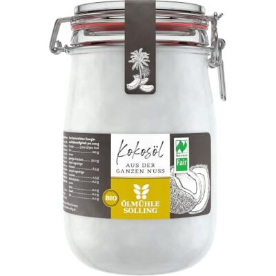 Ölmühle Solling Bio & Naturland Fair Kokosöl im Bügel-Glas 1000ml Ölmühle Solling Bio & Naturland Fair Kokosöl im Bügel-Glas 1000ml