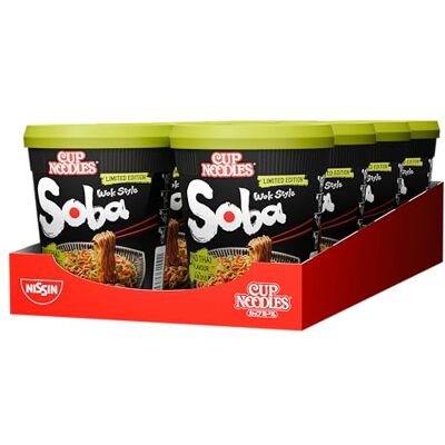 NISSIN Cup Noodles Soba Pad Thai Flavour Instant-Nudeln, 8er Pack Erfunden auf den Straßen Bangkoks, jetzt unvergleichlich frisch und lecker im Soba Cup fertig in 3 Minuten! NISSIN Cup Noodles Soba Pad Thai Flavour Instant-Nudeln, 8er Pack Erfunden auf den Straßen Bangkoks, jetzt unvergleichlich frisch und lecker im Soba Cup fertig in 3 Minuten!