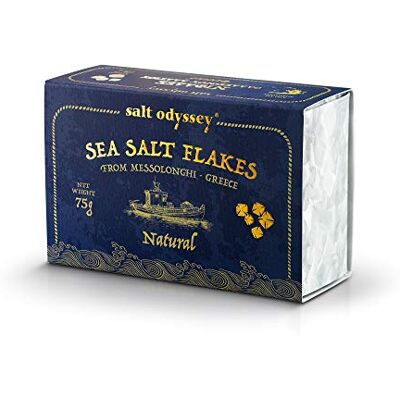 Salt Odyssey Meersalzflocken 75 g, 2er Pack Knusprige Pyramidenflocken Für Fleisch, Fisch, Gemüse & Salate Salt Odyssey Meersalzflocken 75 g, 2er Pack Knusprige Pyramidenflocken Für Fleisch, Fisch, Gemüse & Salate