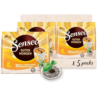 Senseo Pads Guten Morgen XL, 5 x 10 Getränke, 50 Kaffeepads Senseo Pads Guten Morgen XL, 5 x 10 Getränke, 50 Kaffeepads