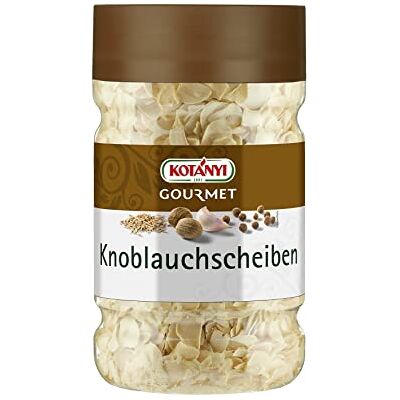 Kotanyi Kotányi Knoblauchscheiben, würzig-intensiver Geschmack, 100% Knoblauch, ideal für Fonds, Saucen, Fleisch & Gemüse, 1200ccm Dose (ca. 460g) Kotanyi Kotányi Knoblauchscheiben, würzig-intensiver Geschmack, 100% Knoblauch, ideal für Fonds, Saucen, Fleisch & Gemüse, 1200ccm Dose (ca. 460g)