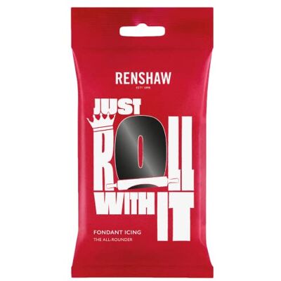 Renshaw Zuckerpaste, Fondant für Torten Tiefschwarz, 1 kg (1 Stück) Bunte Kuchendekoration, vegetarisch & vegan, vielseitig, in über 20 Farben erhältlich, verbesserter Vanillegeschmack Renshaw Zuckerpaste, Fondant für Torten Tiefschwarz, 1 kg (1 Stück) Bunte Kuchendekoration, vegetarisch & vegan, vielseitig, in über 20 Farben erhältlich, verbesserter Vanillegeschmack