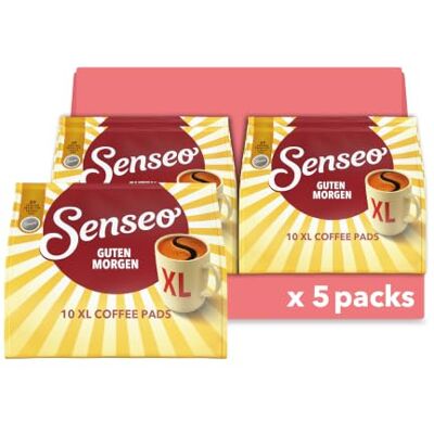 Senseo Pads Guten Morgen XL, 5 x 10 Getränke, 50 Kaffeepads (Verpackungsdesign kann abweichen) Senseo Pads Guten Morgen XL, 5 x 10 Getränke, 50 Kaffeepads (Verpackungsdesign kann abweichen)