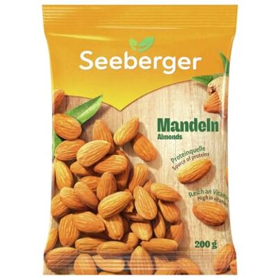 Seeberger Mandeln, Große, knackige Mandelkerne, ohne Zusätze (12 x 200 g) Seeberger Mandeln, Große, knackige Mandelkerne, ohne Zusätze (12 x 200 g)