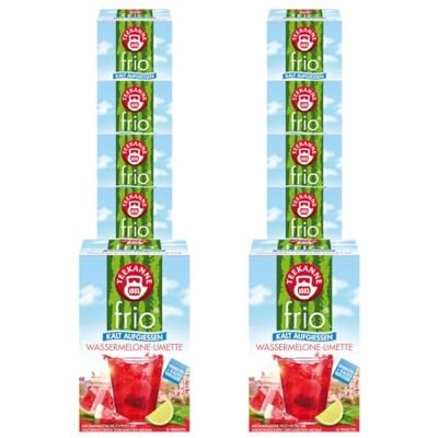 TEEKANNE frio Wassermelone Limette 10 Packungen à 18 Beutel, 450g TEEKANNE frio Wassermelone Limette 10 Packungen à 18 Beutel, 450g