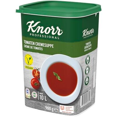 Knorr Tomaten Cremesuppe gebunden Trockenmischung (frischer, intensiver Tomaten Geschmack) 1er Pack (1 x 900 g) Knorr Tomaten Cremesuppe gebunden Trockenmischung (frischer, intensiver Tomaten Geschmack) 1er Pack (1 x 900 g)