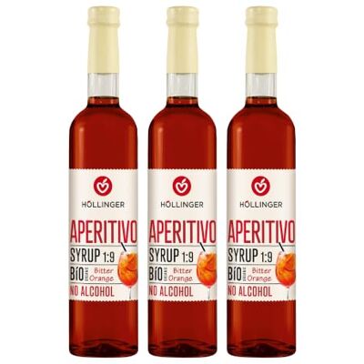 Höllinger Bio Aperitivo Cocktailsirup, alkoholfrei, vegan, 3 x 0,5 l Höllinger Bio Aperitivo Cocktailsirup, alkoholfrei, vegan, 3 x 0,5 l