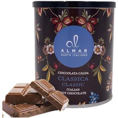 Almar Cortina heiße Schokolade, Dose heiße Schokoladenmischung, glutenfreie heiße Schokolade, Laktose, Konservierungsstoffe, 100% hergestellt in Italien, klassischer Geschmack – 360 g Dose Almar Cortina heiße Schokolade, Dose heiße Schokoladenmischung, glutenfreie heiße Schokolade, Laktose, Konservierungsstoffe, 100% hergestellt in Italien, klassischer Geschmack – 360 g Dose
