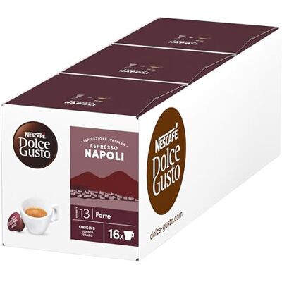 Nescafé Espresso Napoli Kaffeekapseln (3 x 16 Kapseln) Nescafé Espresso Napoli Kaffeekapseln (3 x 16 Kapseln)