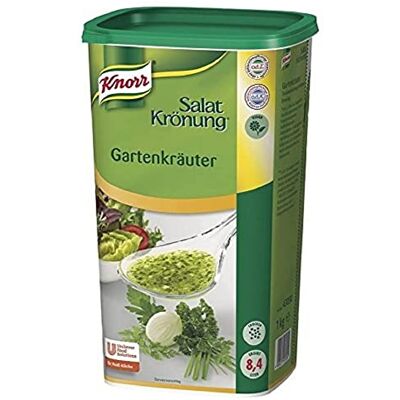Knorr Salatkrönung Gartenkräuter (Salatdressing einfach zuzubereiten, für flexibel einsetzbare Salatsoßen) 1er Pack (1 x 1 kg) Knorr Salatkrönung Gartenkräuter (Salatdressing einfach zuzubereiten, für flexibel einsetzbare Salatsoßen) 1er Pack (1 x 1 kg)