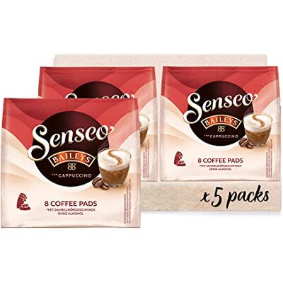 Senseo Pads Typ Cappuccino Baileys, 5 x 8 Getränke, 40 Kaffeepads Senseo Pads Typ Cappuccino Baileys, 5 x 8 Getränke, 40 Kaffeepads
