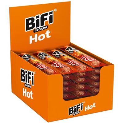 Bifi Original Hot Salami Sticks 40er Pack (40 x 20g) Wurst Snack To Go Luftgetrocknet Fleisch & Wurstwaren Paket Salami mit Pfeffer, Koriander und Knoblauch Ideale Knabberbox Wurstpaket Bifi Original Hot Salami Sticks 40er Pack (40 x 20g) Wurst Snack To Go Luftgetrocknet Fleisch & Wurstwaren Paket Salami mit Pfeffer, Koriander und Knoblauch Ideale Knabberbox Wurstpaket