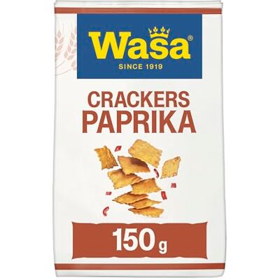Wasa Tasty Snacks Crackers Paprika, 5er Pack 150g Wasa Tasty Snacks Crackers Paprika, 5er Pack 150g