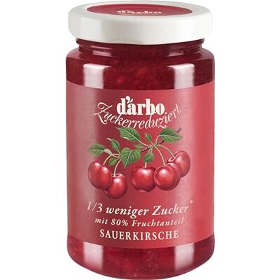 Darbo Zuckerreduzierter Sauerkirsch Fruchtaufstrich 6 x 250 g Darbo Zuckerreduzierter Sauerkirsch Fruchtaufstrich 6 x 250 g