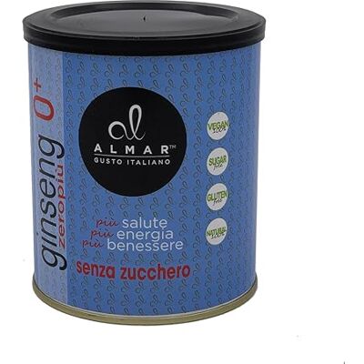 Almar Löslicher Kaffee-Ginseng Zero+, natürliches Ginsengpulver, pflanzliche Inhaltsstoffe, löslich ohne Zucker, Milchprodukte, Farbstoffe, Zusätze, 100% hergestellt in Italien – 400-Gramm-Dose Almar Löslicher Kaffee-Ginseng Zero+, natürliches Ginsengpulver, pflanzliche Inhaltsstoffe, löslich ohne Zucker, Milchprodukte, Farbstoffe, Zusätze, 100% hergestellt in Italien – 400-Gramm-Dose