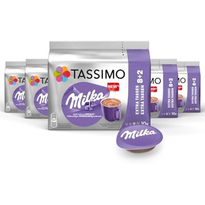 Tassimo Kapseln Milka Kakao, 5 x 10 Pads, 50 Kakaokapseln Tassimo Kapseln Milka Kakao, 5 x 10 Pads, 50 Kakaokapseln