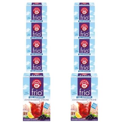 TEEKANNE frio Johannisbeere-Zitrone 10 Packungen à 18 Beutel, 450g TEEKANNE frio Johannisbeere-Zitrone 10 Packungen à 18 Beutel, 450g